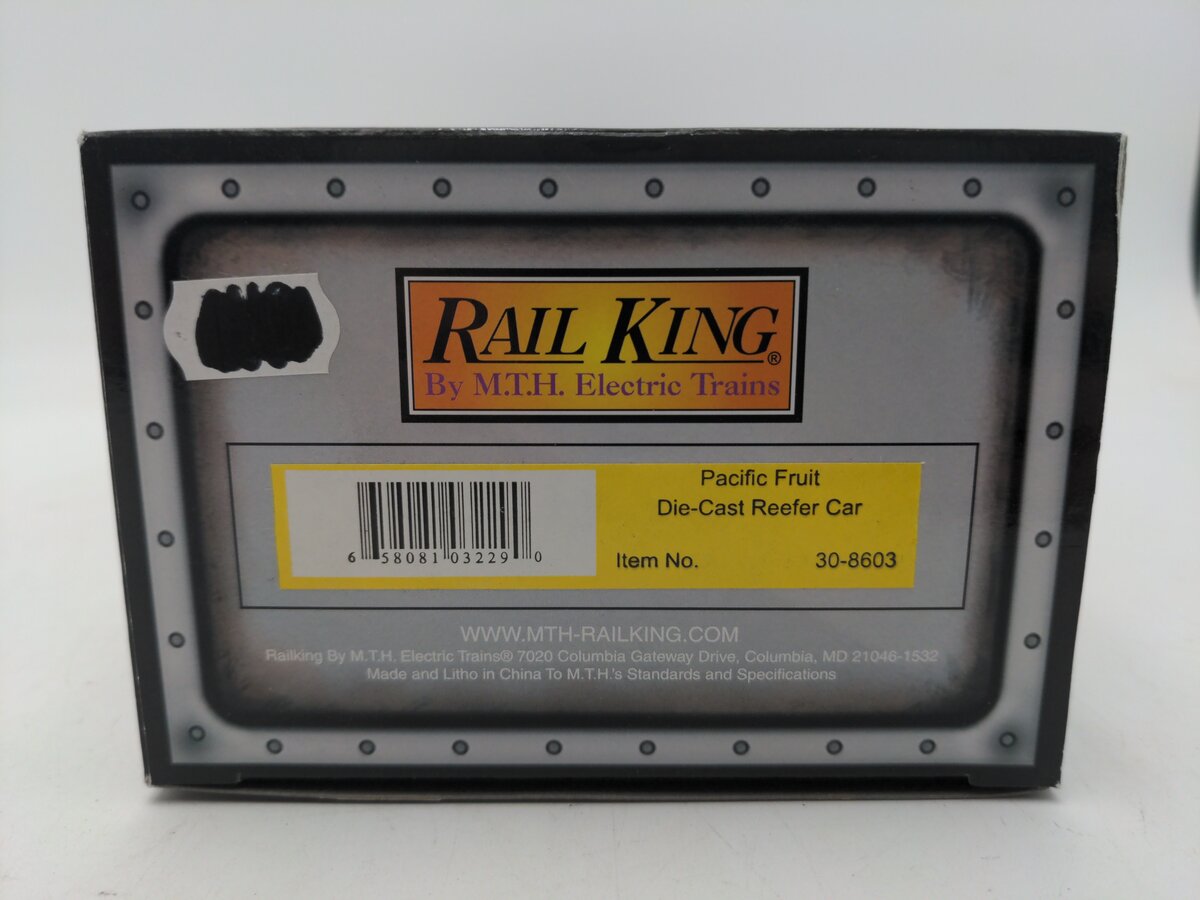 MTH 30-8603 Pacific Fruit Die-Cast Reefer LN/Box