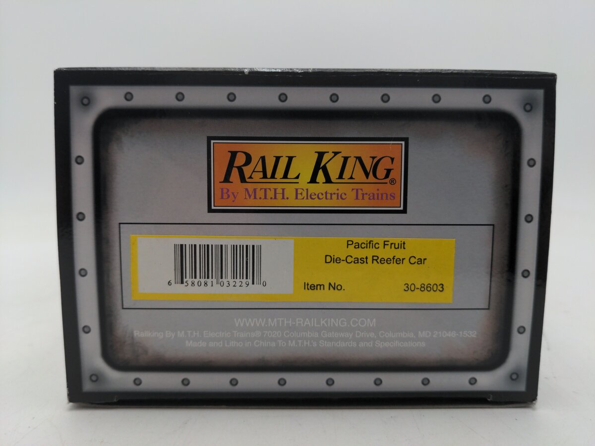 MTH 30-8603 Pacific Fruit Die-Cast Reefer LN/Box