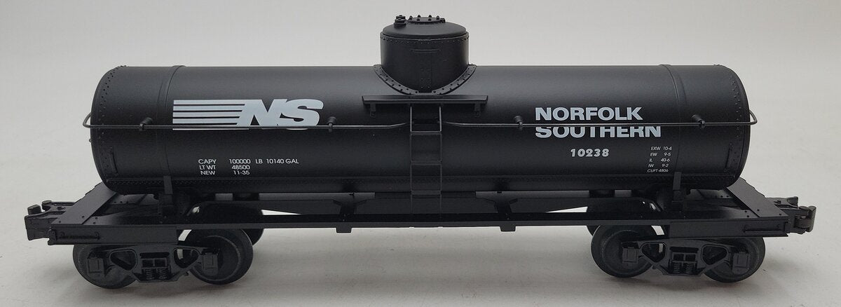 MTH 30-7312 O Gauge Norfolk Southern Single Dome Tank Car #10238 NIB
