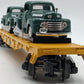 MTH 30-8312 O Gauge Chicago & North Western Flat Car w/2 48' Ford Pickups NIB