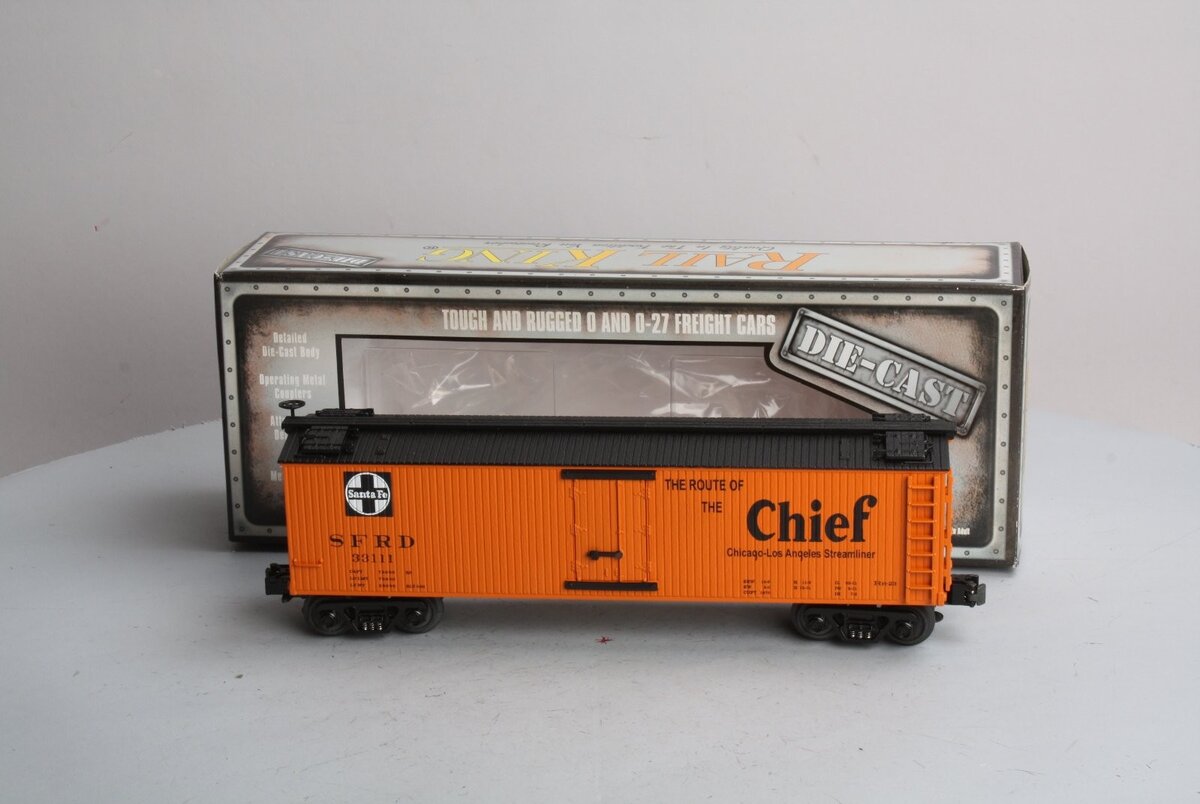 MTH 30-8602 O Gauge Santa Fe Die-Cast Reefer Car #33111 NIB