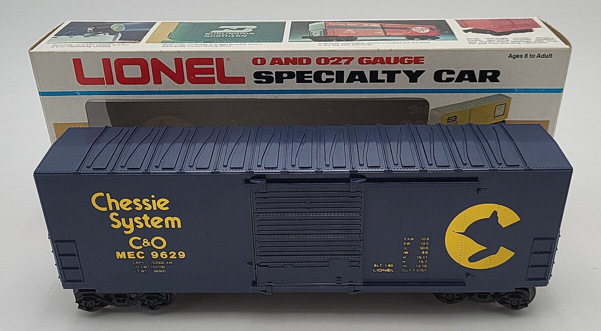 Lionel 6-9629 O Gauge C&O Chessie System Hi-Cube Boxcar #9629 EX/Box