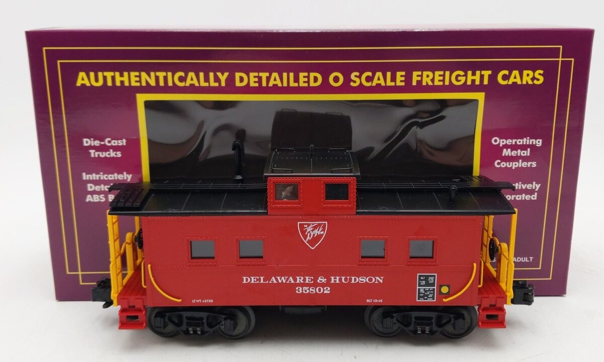 MTH 20-91032 O Gauge Delaware & Hudson Steel Caboose #35802 LN/Box