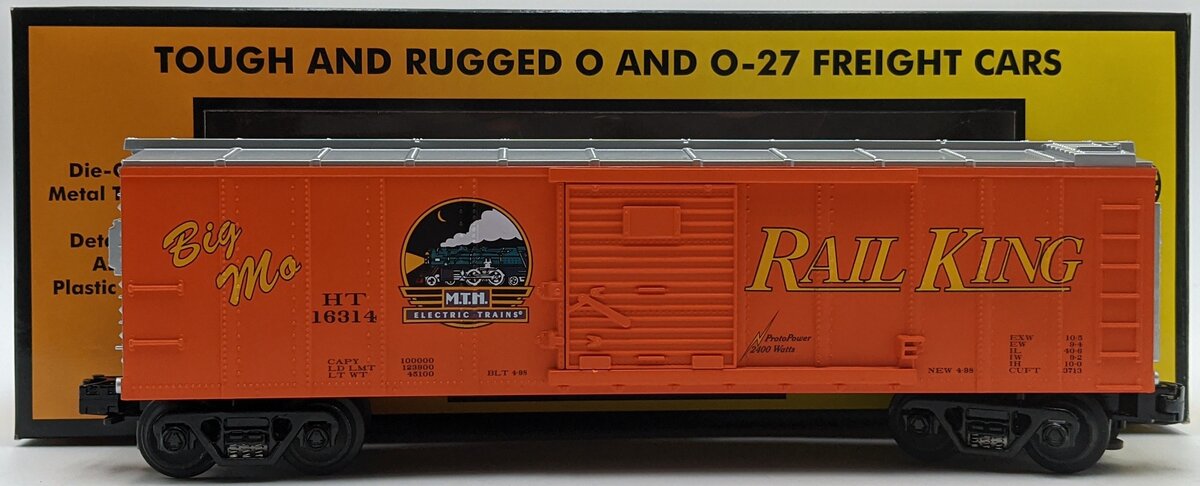 MTH 30-7425 O Gauge Big Mo Boxcar #16314 NIB