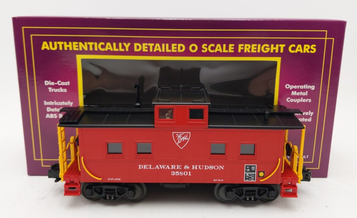 MTH 20-91032 O Gauge Delaware & Hudson Steel Caboose #35801 LN/Box