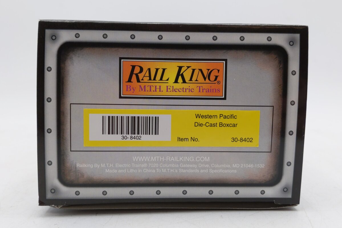MTH 30-8402 O Gauge Western Pacific Die-cast Boxcar #1953 LN/Box