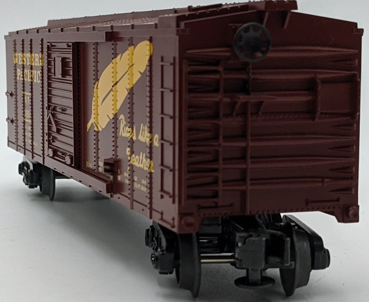 MTH 30-7444 O Gauge Custom Weathered Western Pacific Boxcar #20807 NIB