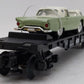 MTH 30-7613 O Gauge Auto Transport Flatcar with Two ThunderBirds EX/Box