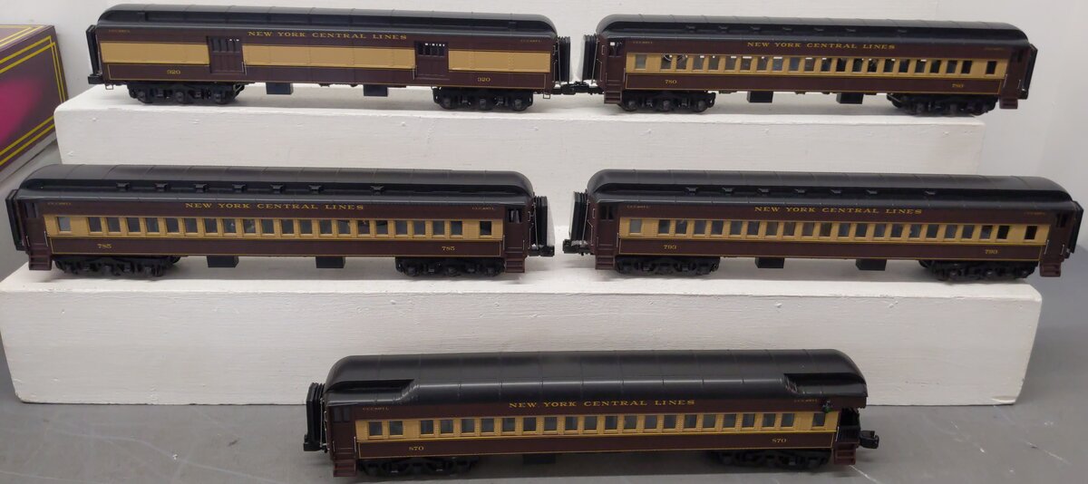 MTH 20-40005 O New York Central 70' Madison Passenger Car Set (Set of 5) EX/Box