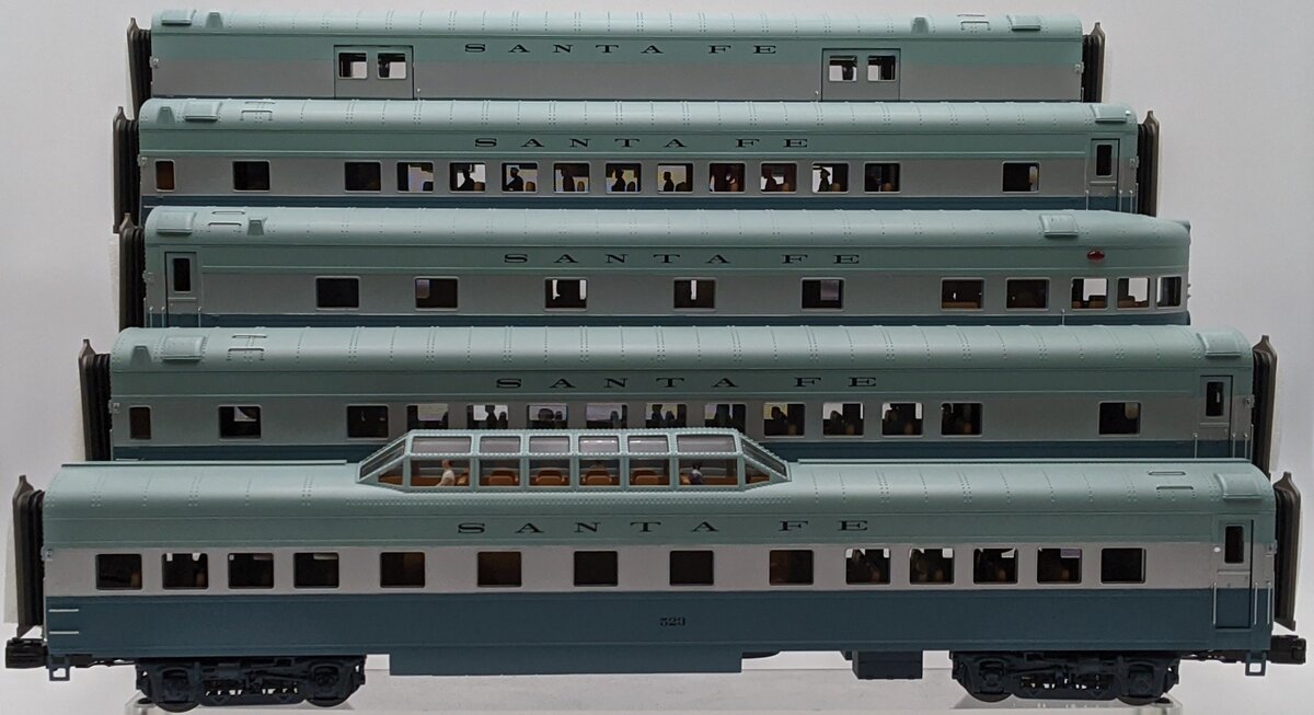 MTH 20-65170 O Santa Fe Premier 70' Streamlined Passenger Car Set (Set of 5)