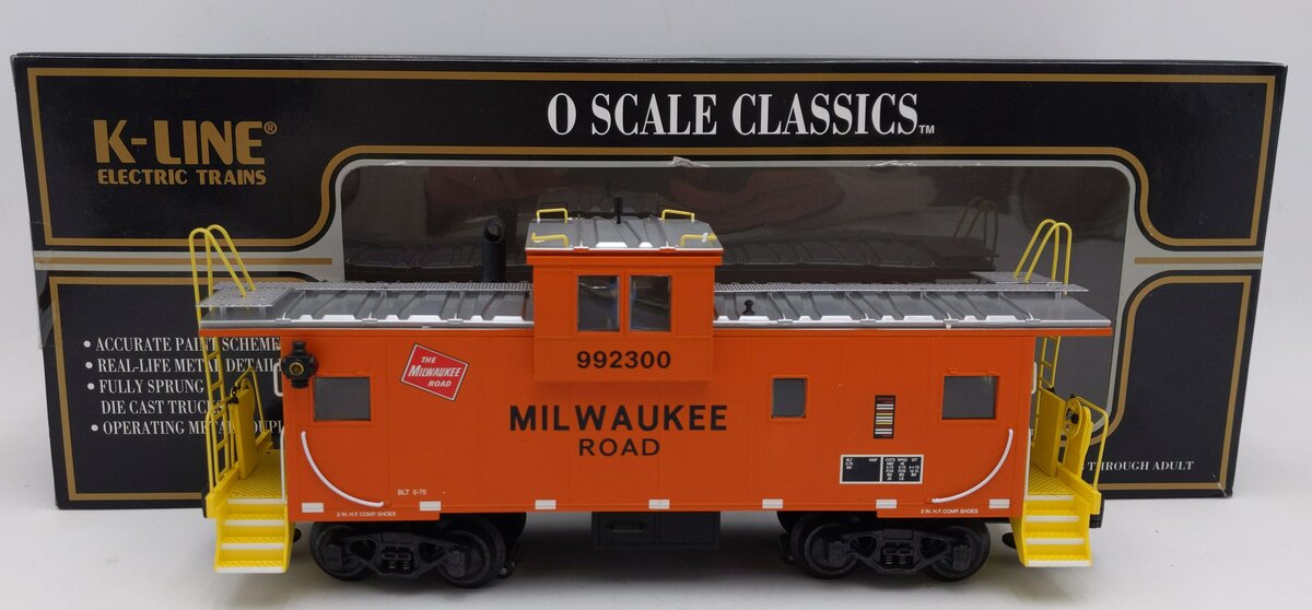 K-Line K613-1371 O Gauge Milwaukee Railroad Extended Vision Caboose #992300 EX/Box