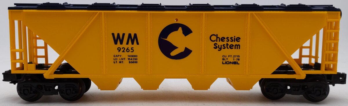 Lionel 6-9265 O Gauge Chessie Covered Hopper #9265 EX/Box