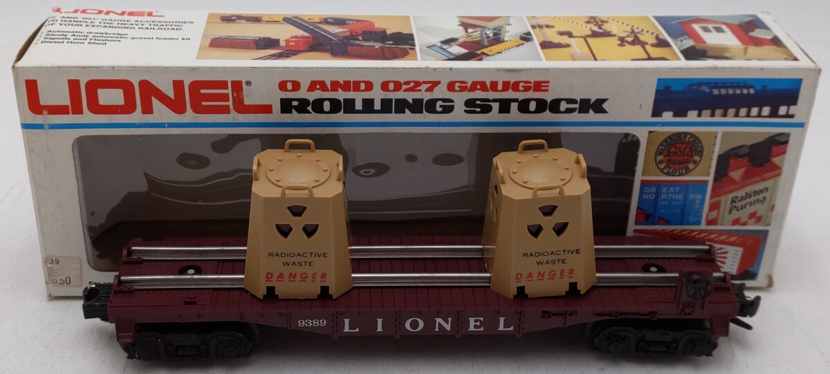 Lionel 6-9389 O Gauge Lionel Radioactive Waste Car EX/Box