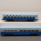 MTH 20-6118 O Santa Fe 60' Sleeper/Diner Aluminum Passenger Car Set (Set of 2) EX/Box