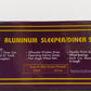 MTH 20-6118 O Santa Fe 60' Sleeper/Diner Aluminum Passenger Car Set (Set of 2) EX/Box