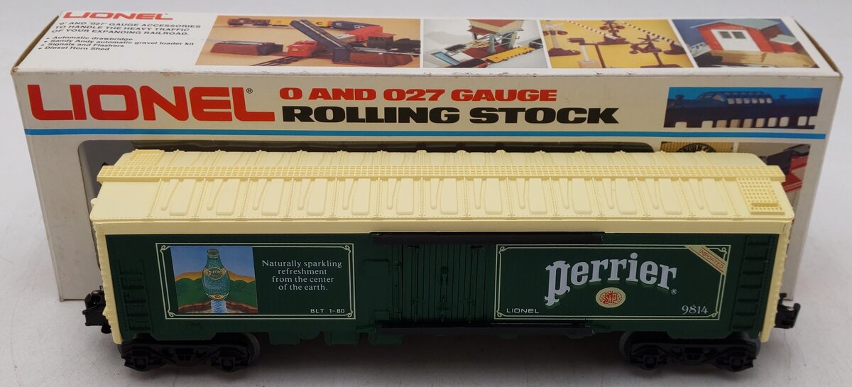 Lionel 6-9814 O Gauge Perrier Billboard Reefer Car #9814 EX/Box