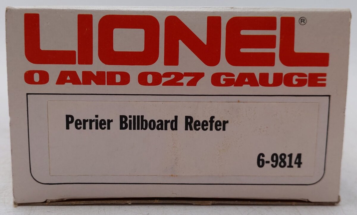 Lionel 6-9814 O Gauge Perrier Billboard Reefer Car #9814 EX/Box
