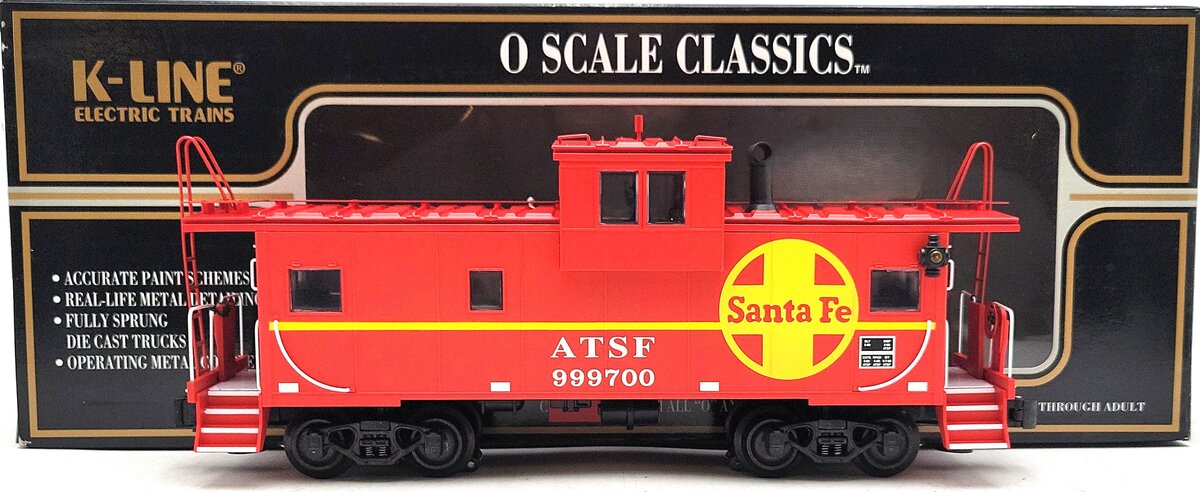 K-Line K613-1051 ATSF Caboose EX/Box