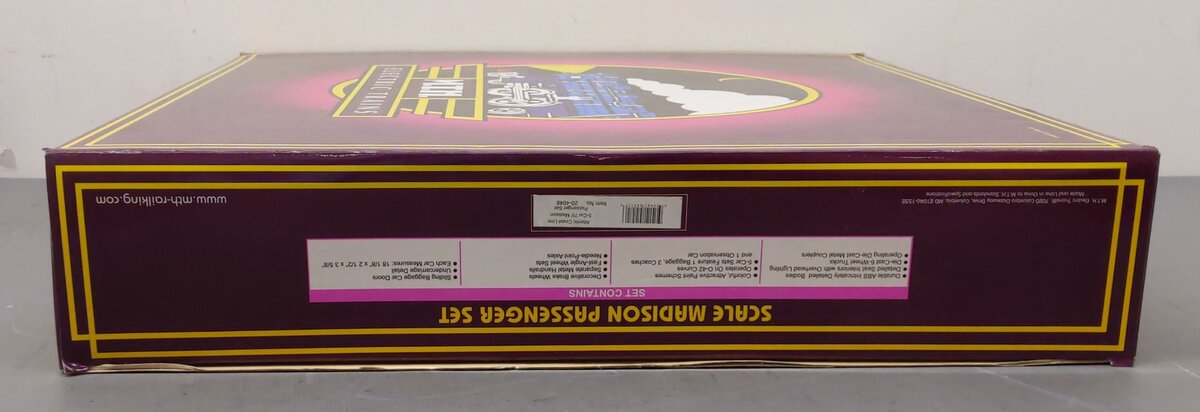 MTH 20-4048 O Atlantic Coast Line 70' Madison Passenger Car Set (Set of 5) NIB