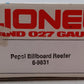 Lionel 6-9831 O Gauge Pepsi Cola Billboard Reefer Car EX/Box