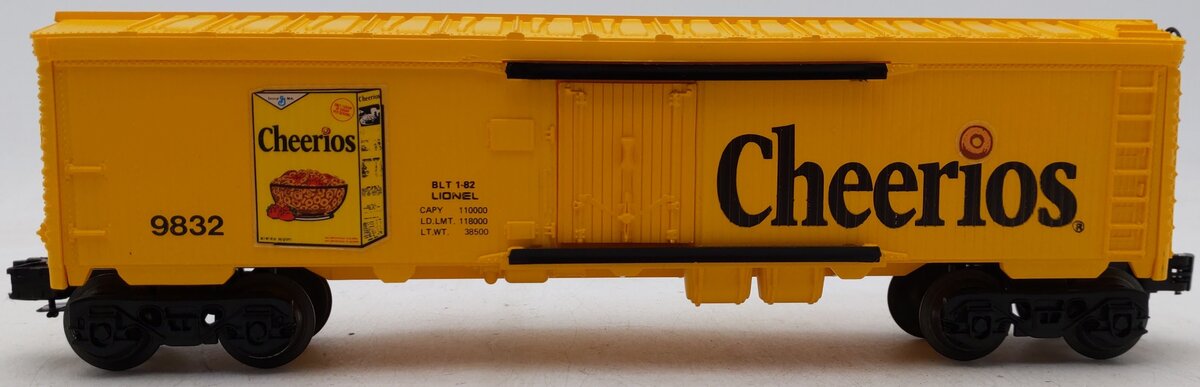 Lionel 6-9832 O Gauge Cheerios Billboard Reefer Car EX/Box