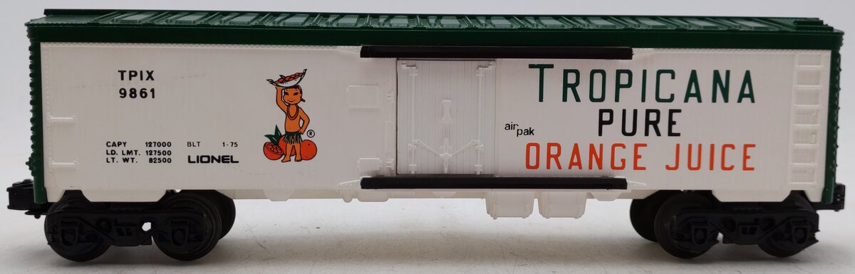 Lionel 6-9861 O Gauge Tropicana Billboard Reefer Car EX/Box