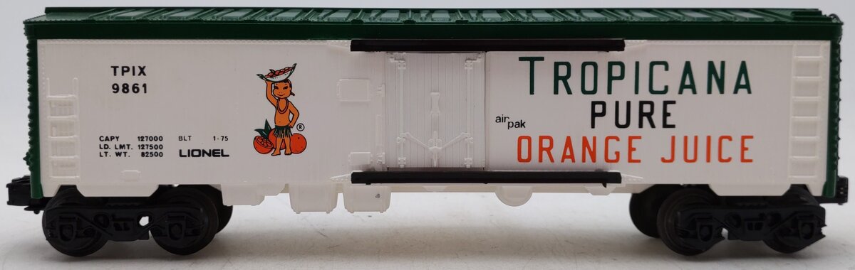 Lionel 6-9861 O Gauge Tropicana Billboard Reefer Car EX/Box