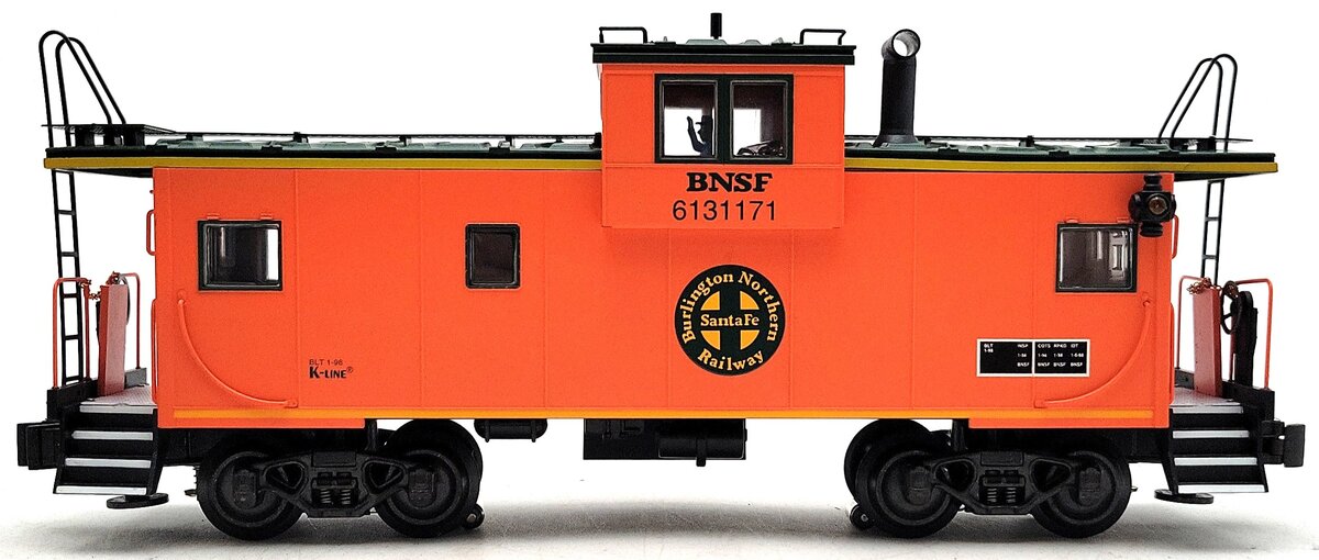 K-Line K613-1171 BNSF Extended Vision Caboose (3-Rail) LN/Box