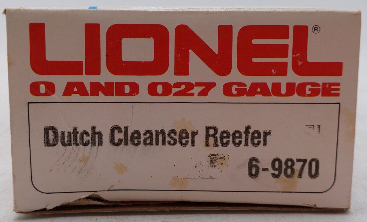 Lionel 6-9870 O Gauge Old Dutch Cleanser Billboard Reefer Car EX/Box