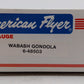 American Flyer 6-48503 S Gauge Wabash Gondola w/ Canisters LN/Box