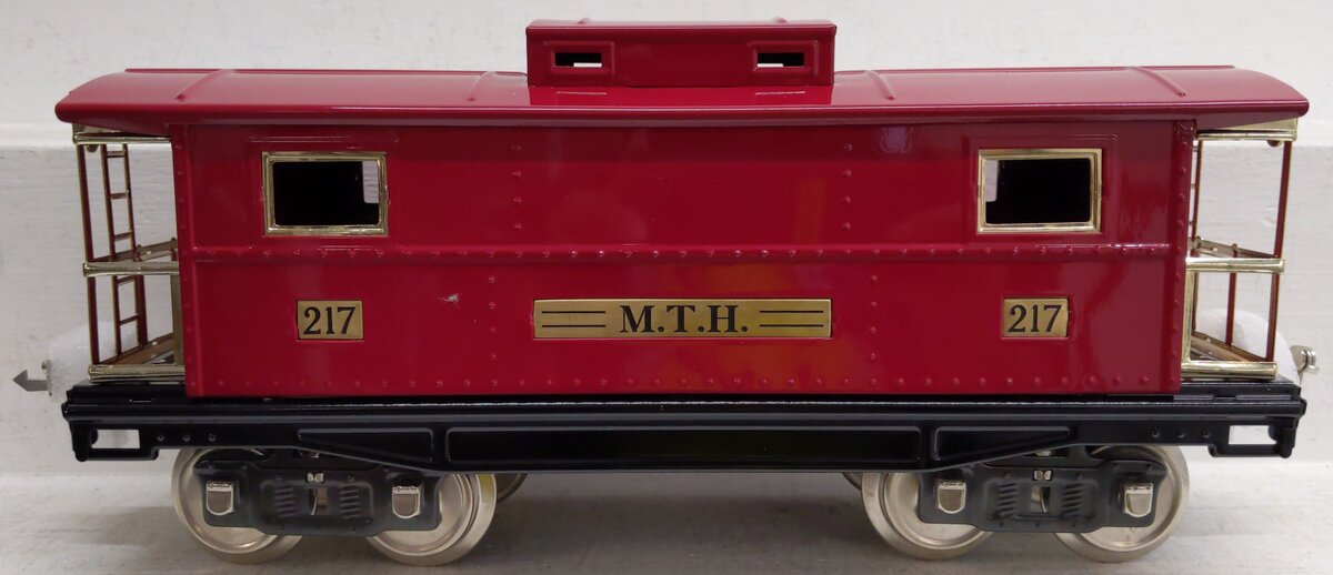 MTH 10-2158 Standard Gauge 200 Series Red Tinplate Caboose #217 NIB