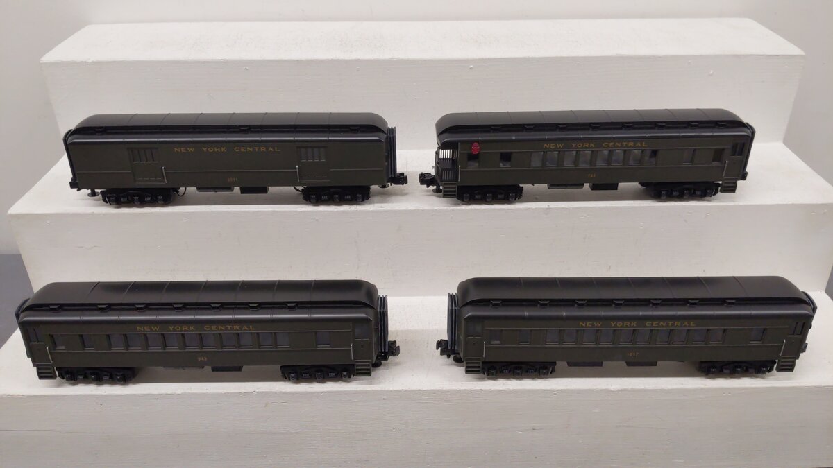 MTH 30-6264 O New York Central O-27 Madison Passenger Car Set (Set of 4) EX/Box