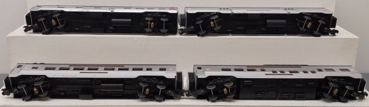 MTH 30-6715 O PRR 60' Streamlined ABS Smooth Sided Passenger Set (Set of 4) LN/Box
