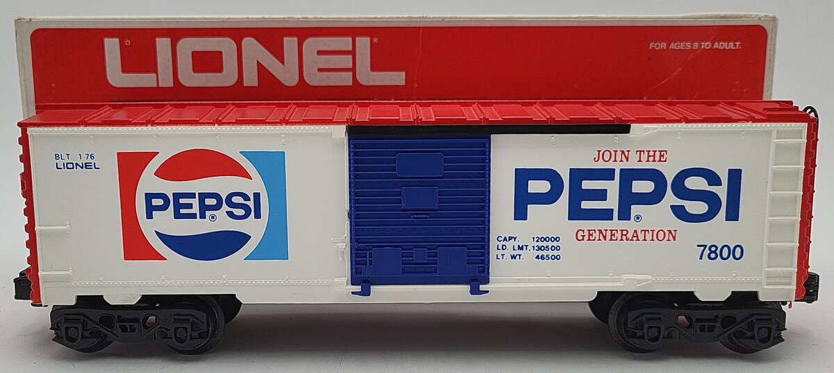 Lionel 6-7800 O Gauge Pepsi Boxcar EX/Box