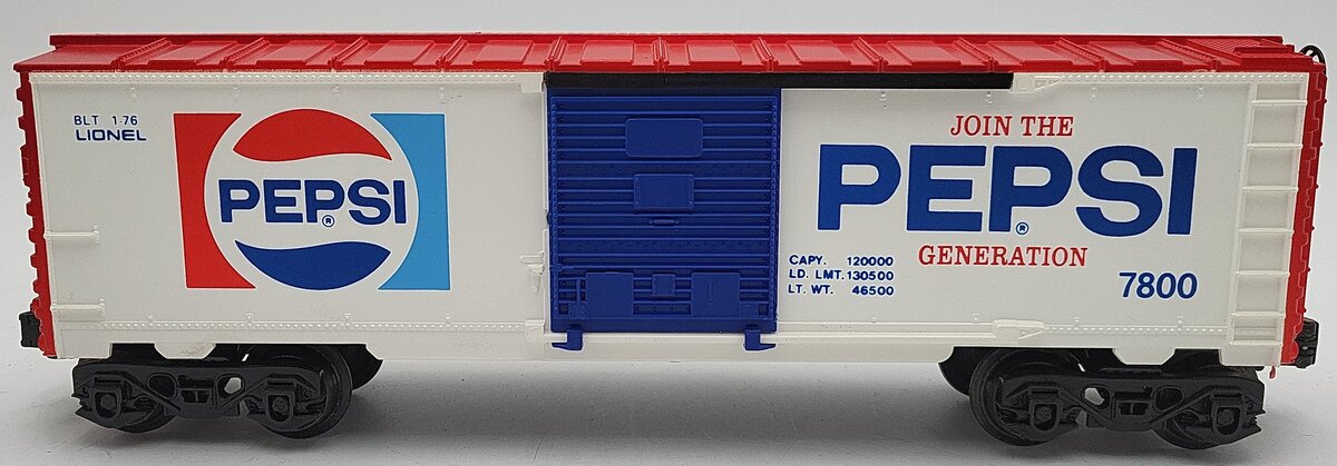 Lionel 6-7800 O Gauge Pepsi Boxcar EX/Box