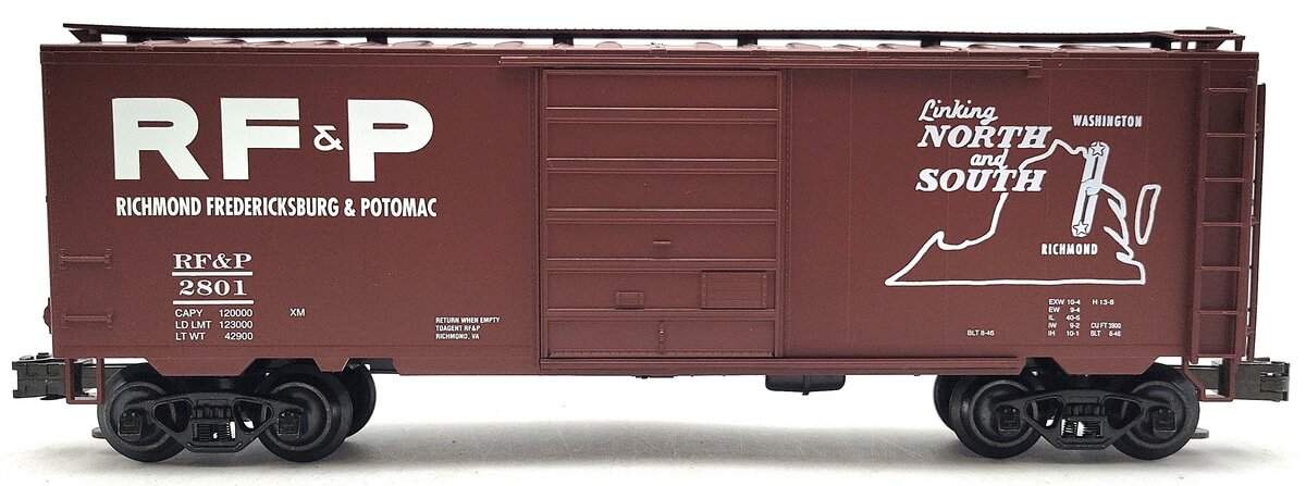 Weaver 2801 O Gauge RF&P PS-1 40‘ Boxcar #2801 [3-Rail] LN/Box