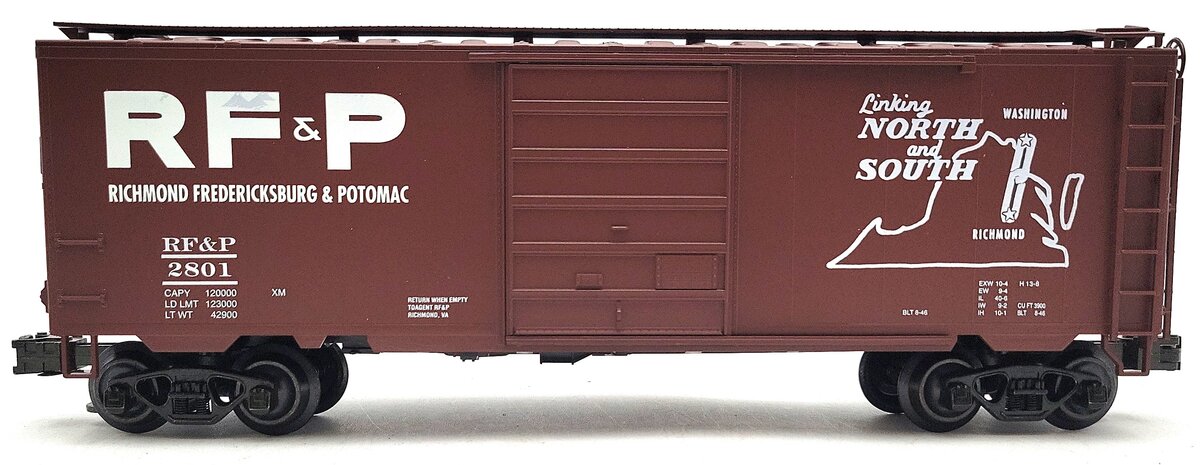 Weaver 2801 O Gauge RF&P PS-1 40‘ Boxcar #2801 [3-Rail] LN/Box