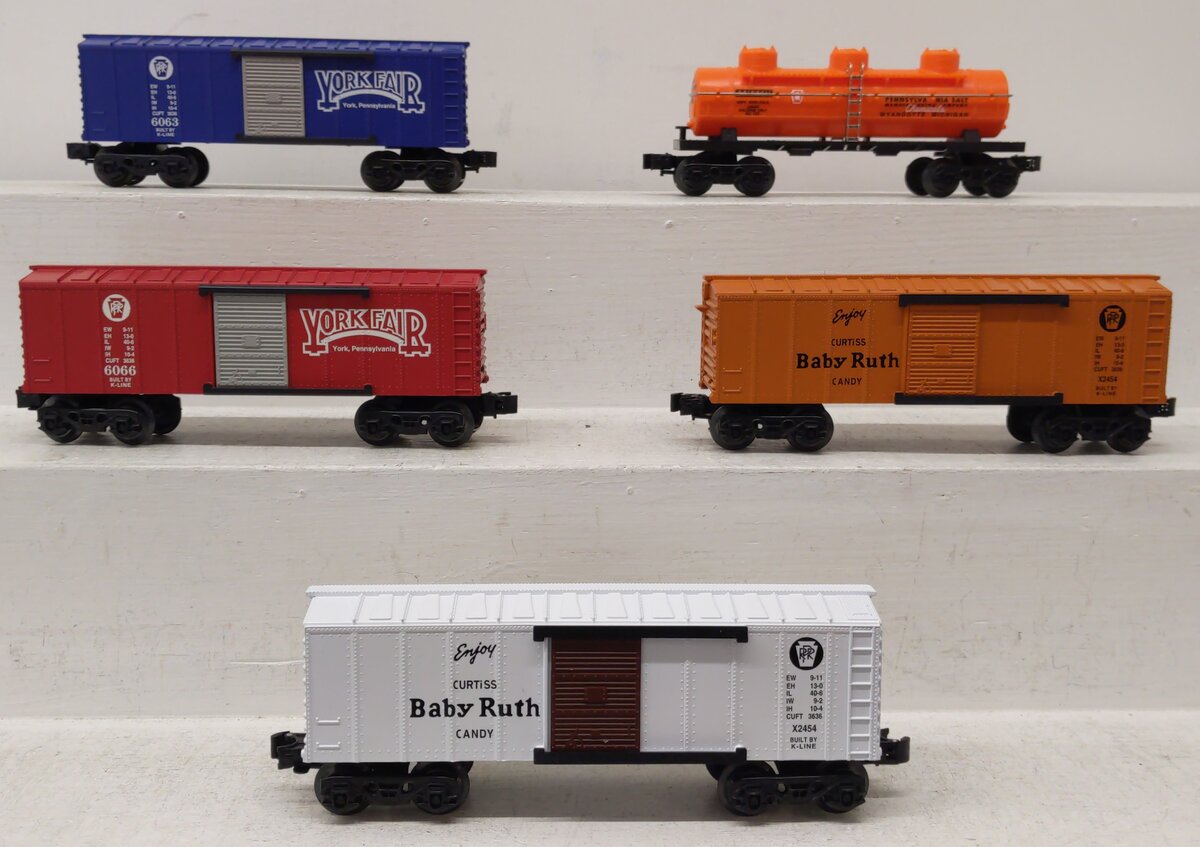 K-Line O Gauge Assorted Freight Cars [5] LN/Box