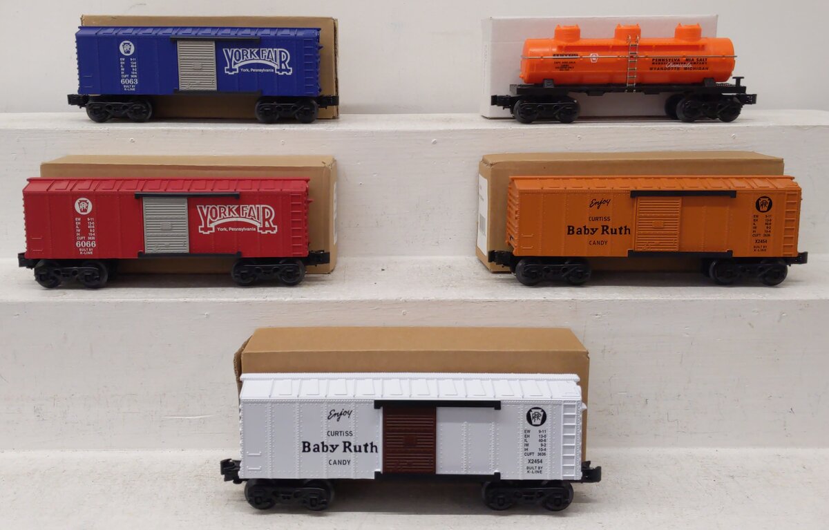 K-Line O Gauge Assorted Freight Cars [5] LN/Box