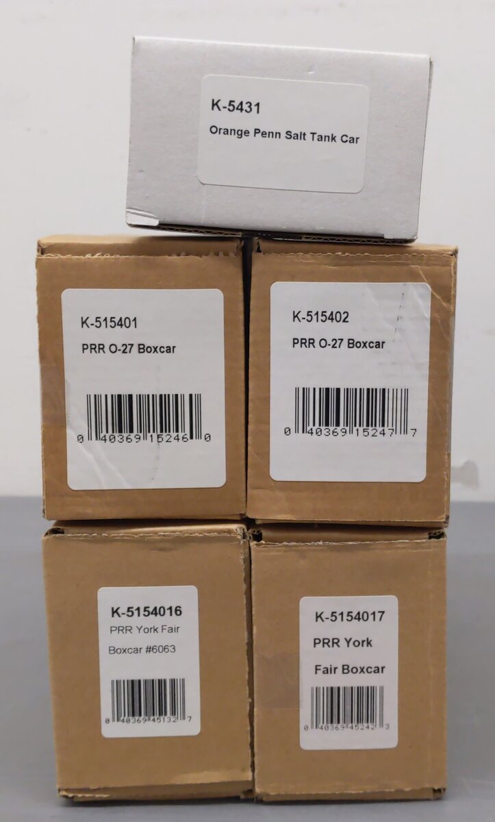 K-Line O Gauge Assorted Freight Cars [5] LN/Box