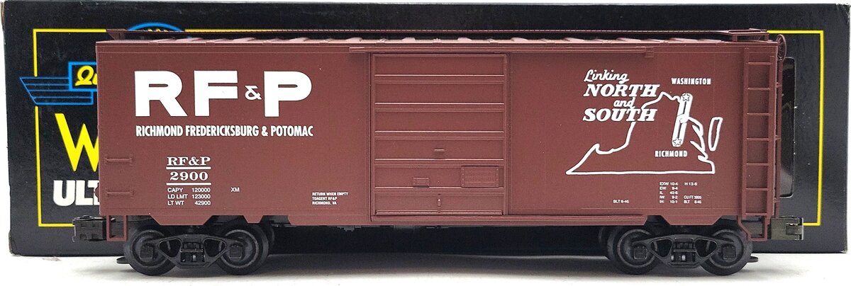 Weaver 2900 O Gauge RF&P PS-1 40' 3-Rail Box Car #2900 LN/Box