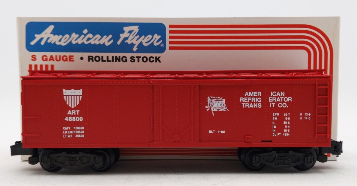 American Flyer 6-48800 S Gauge Wabash Refrigerator Car #48800 LN/Box