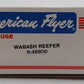 American Flyer 6-48800 S Gauge Wabash Refrigerator Car #48800 LN/Box