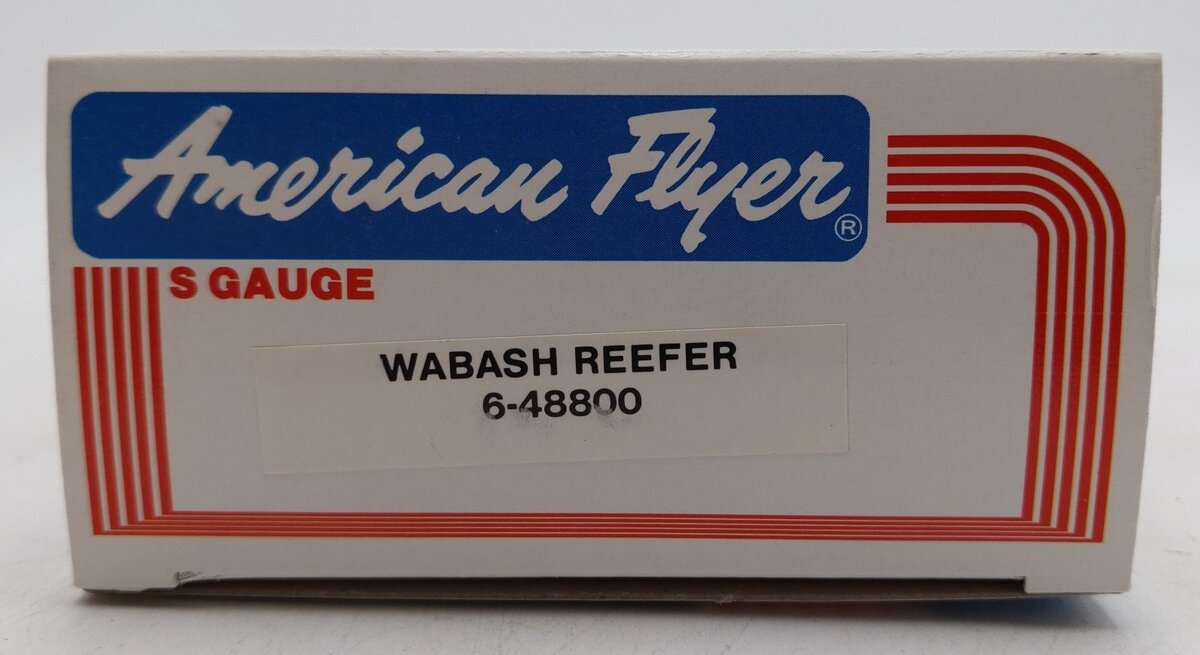 American Flyer 6-48800 S Gauge Wabash Refrigerator Car #48800 LN/Box