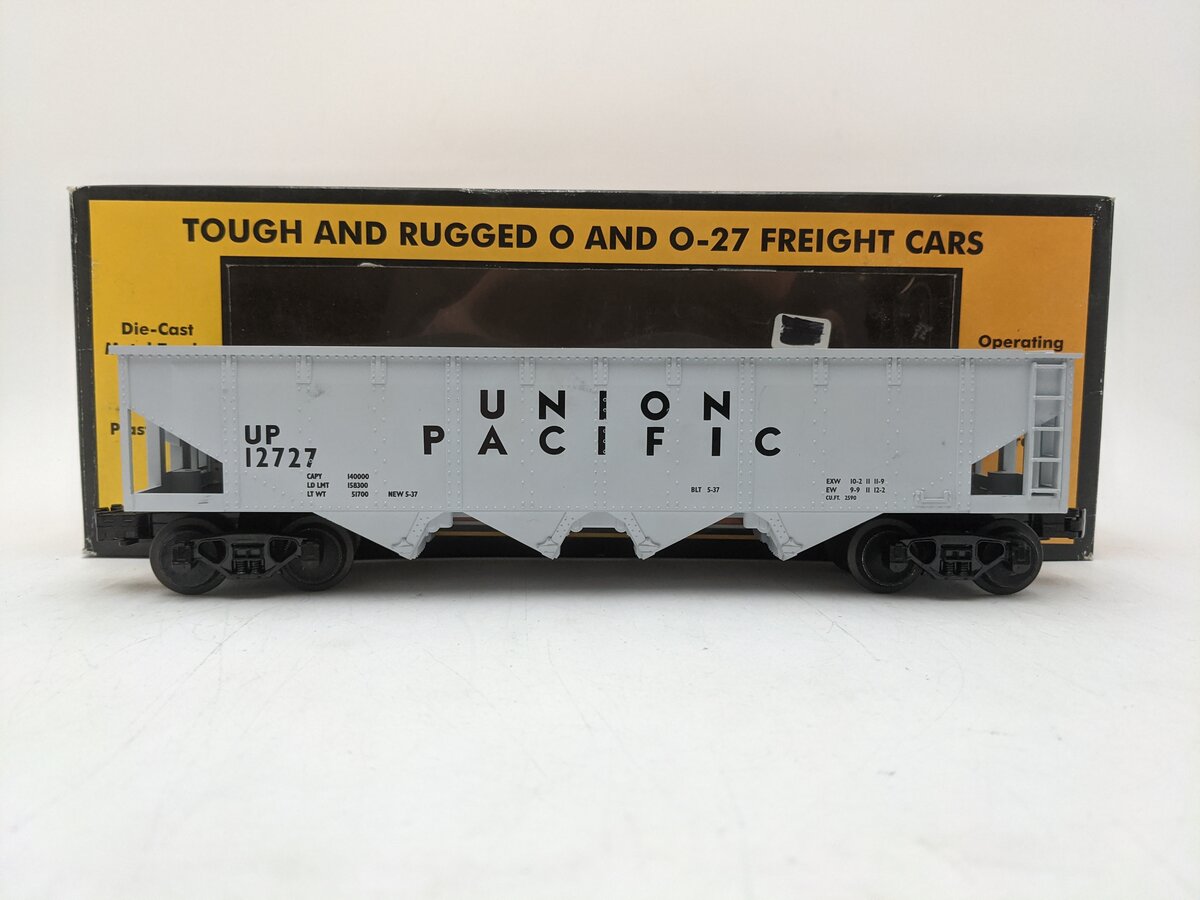 MTH 30-7509 O Gauge Union Pacific Semi-Scale Hopper #12727 EX/Box