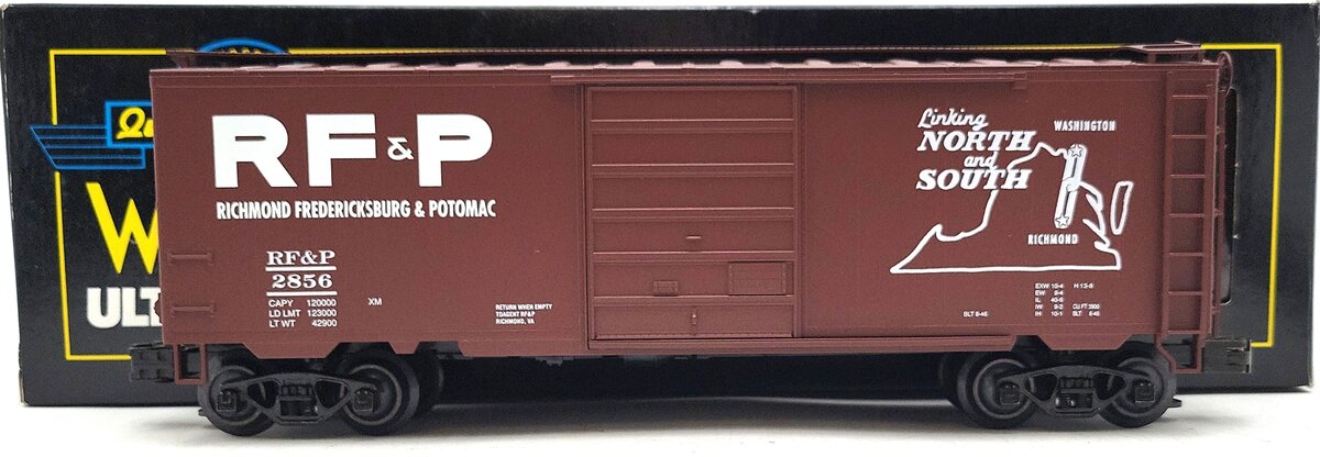 Weaver 2856 O Gauge RF&P PS-1 Boxcar [3-Rail] LN/Box