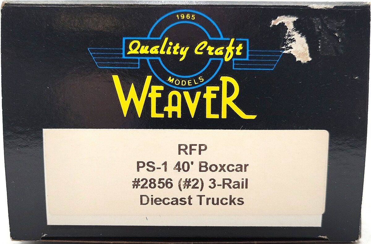 Weaver 2856 O Gauge RF&P PS-1 Boxcar [3-Rail] LN/Box