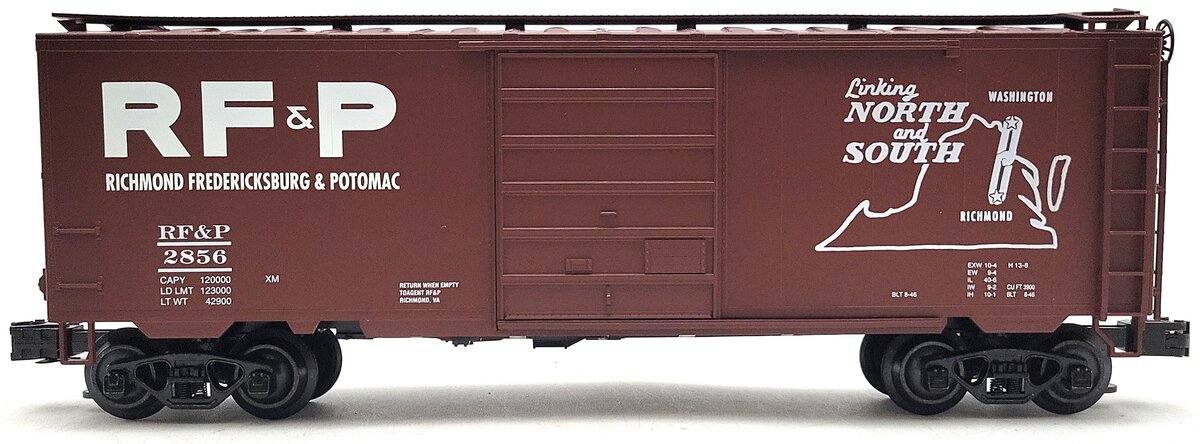 Weaver 2856 O Gauge RF&P PS-1 Boxcar [3-Rail] LN/Box