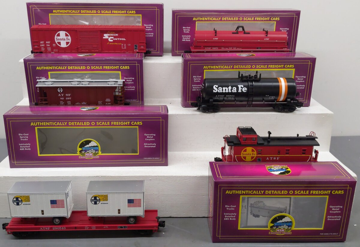 MTH 20-90013 O Santa Fe Premier Freight Car Set (Set of 6) EX/Box