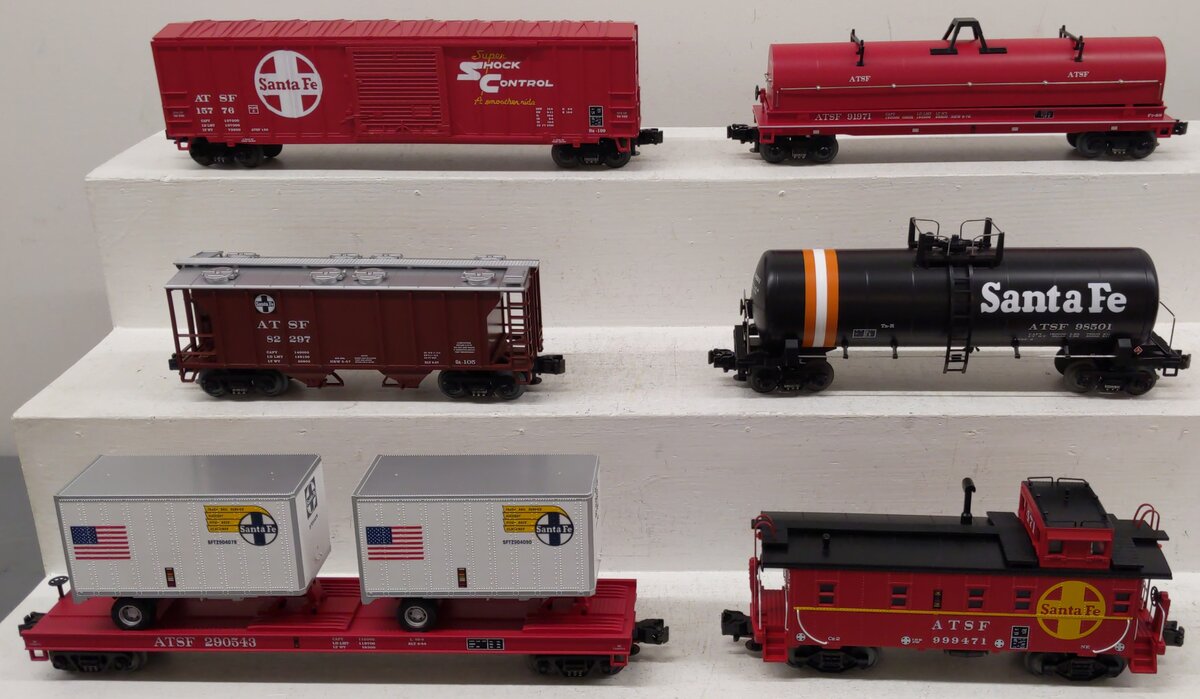 MTH 20-90013 O Santa Fe Premier Freight Car Set (Set of 6) EX/Box